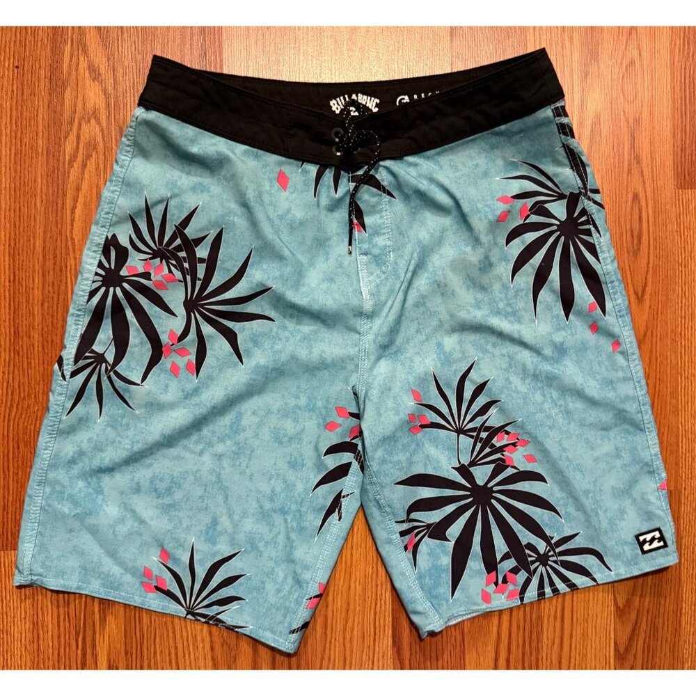 Billabong Recycler Sundays Pro Board Shorts Mens 30 9" Floral Swim Trunks